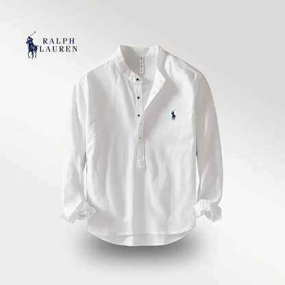 RL™ | Premium Linen Shirt – Mandarin Collar