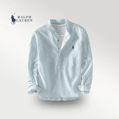 RL™ | Premium Linen Shirt – Mandarin Collar