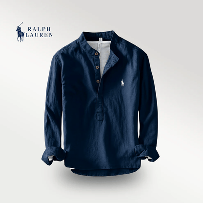 RL™ | Premium Linen Shirt – Mandarin Collar