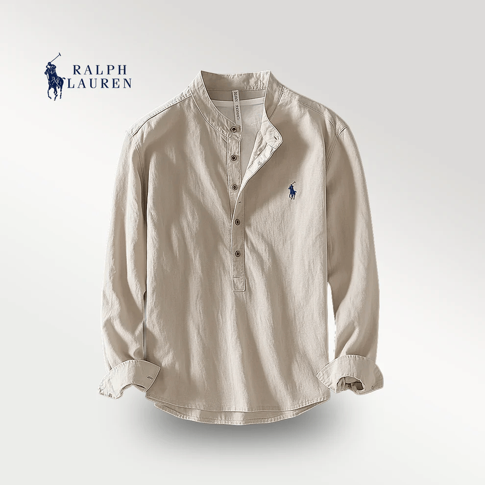 RL™ | Premium Linen Shirt – Mandarin Collar